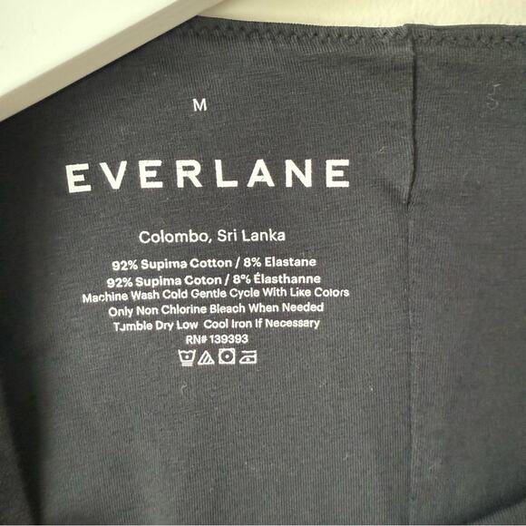 Everlane | Black Crewneck Short Sleeve Bodysuit - Picture 4 of 6